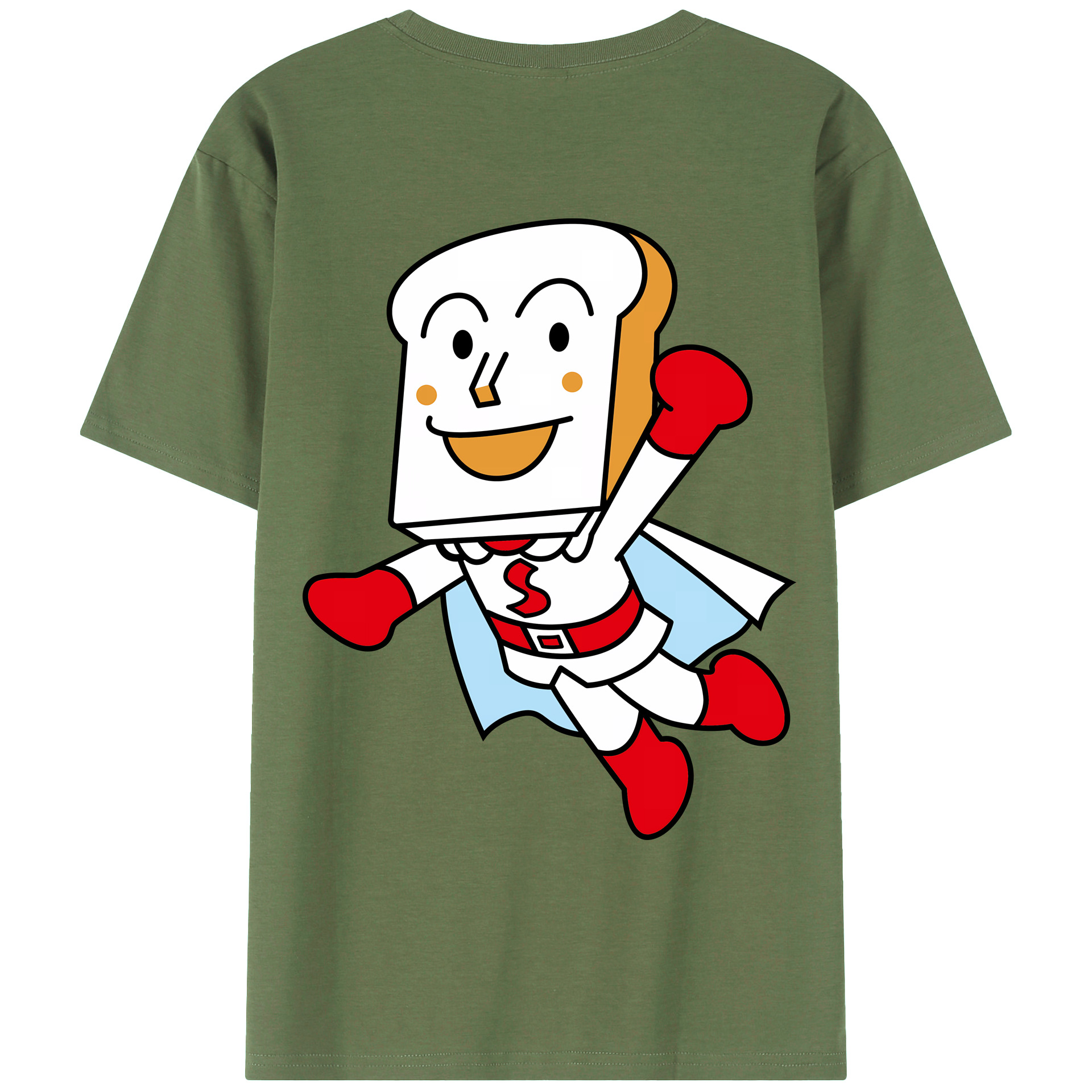 （画像用） アンパンマン Anpanman 綿100％ メンズ半袖Tシャツ（バックプリント） 通気性